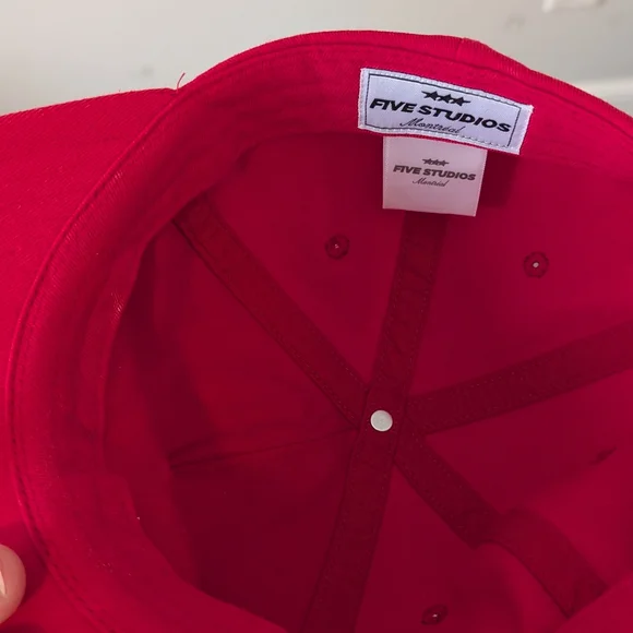 Red Baseball Cap - Picture 3 of 3